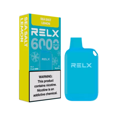 Электронная сигарета RELX Crush 6000 Sea Salt Lemon (Морская соль Лимон) 3% 6000 затяжек