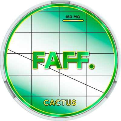 Снюс FAFF Cactus (Кактус) 150 мг/г (бестабачный, тонкий)