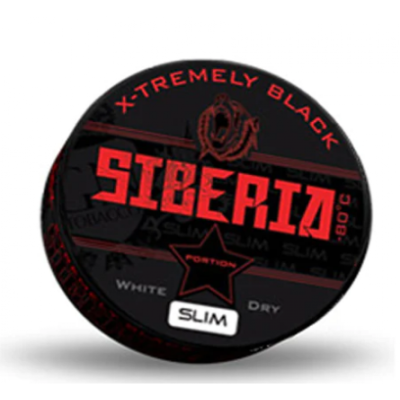 Снюс Siberia -80 Degrees Black White Dry Slims 13gr/ 43 mg/g