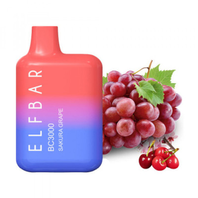 Электронная сигарета Elf Bar BC3000 Sakura Grape (Сакура Виноград) 2% 3000 затяжек