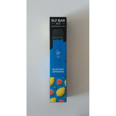 Электронная сигарета Elf Bar 800 Blue Razz Lemonade (Лимонад Голубика Малина) 2% 800 затяжек