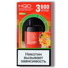 Электронная сигарета HQD Bang Tropical Fruit (Тропические Фрукты) 2% 3600 затяжек