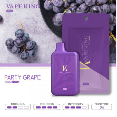 Электронная сигарета VAPEKING Zero Party Grape (Виноград) 3% 3000 затяжек