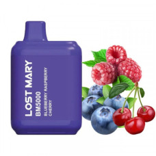 Электронная сигарета Lost Mary BM5000 Blueberry Raspberry Cherry (Черника Малина Вишня) 2% 5000 затяжек