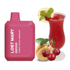 Электронная сигарета Lost Mary BM5000 Cherry Peach Lemonade (Вишнево-Персиковый лимонад) 2% 5000 затяжек