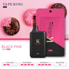 Электронная сигарета VAPEKING Zero Black Pink (Донат) 3% 3000 затяжек