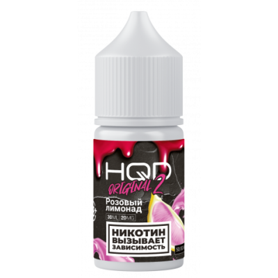 Жидкость HQD Hard Original 2.0 30ml 20mg Pink Lemonade / Розовый лимонад