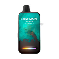 Электронная сигарета Lost Mary BM16000 Sour Apple (Кислое Яблоко) 2% 16000 затяжек