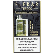 Электронная сигарета Elf Bar TE5000 Strawberry Banana (Клубника Банан) 2% 5000 затяжек