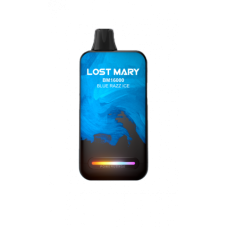 Электронная сигарета Lost Mary BM16000 Blue Razz Ice (Голубика Малина Лед) 2% 16000 затяжек