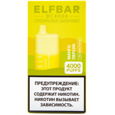 Электронная сигарета Elf Bar BC4000 Mango Peach (Манго Персик) 2% 4000 затяжек