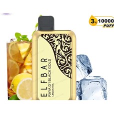 Электронная сигарета Elf Bar RAYA D1 Black Gold Lemon Tea 3% 10000 затяжек