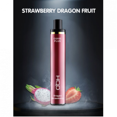 Электронная сигарета HQD Cuvie Plus Dragon Strawberry (Клубника Питайя) 2% 1200 затяжек