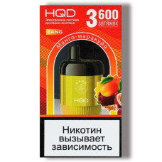 Электронная сигарета HQD Bang Passionfruit Mango (Маракуйя Манго) 2% 3600 затяжек