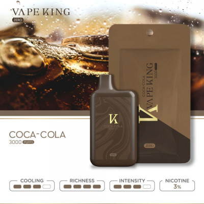 Электронная сигарета VAPEKING Zero Coca-Cola (Кока-Кола) 3% 3000 затяжек