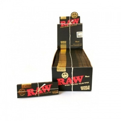 Бумага для самокруток RAW BLACK SW SINGLE WIDE