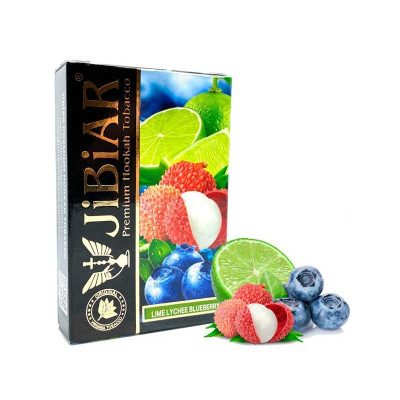 Табак для кальяна Jibiar Lime Lychee Blueberry (Лайм Личи Черника) 50 гр