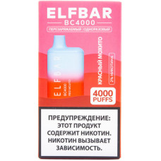 Электронная сигарета Elf Bar BC4000 Red Mojito (Красный Мохито) 2% 4000 затяжек