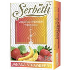 Табак для кальяна Serbetli Banana Strawberry (Банан Клубника) 50 г