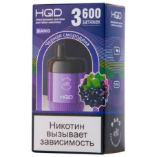 Электронная сигарета HQD Bang Blackcurrant (Черная смородина) 2% 3600 затяжек