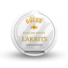 Снюс Oden's Lakrits White Dry Portion 10gr/9 mg/g