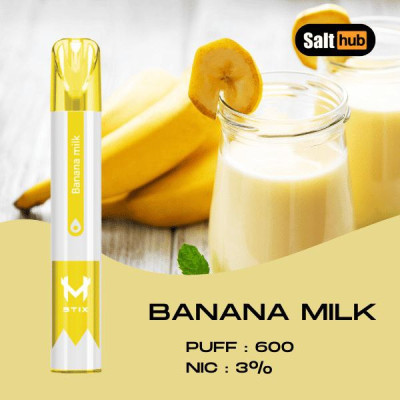 Электронная сигарета Salthub M Stix 600 puff - Banana Milk