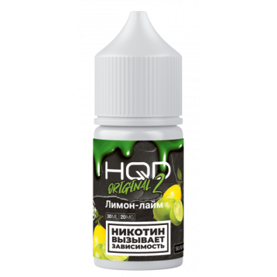 Жидкость HQD Hard Original 2.0 30ml 20mg Lemon Lime / Лайм-лимон