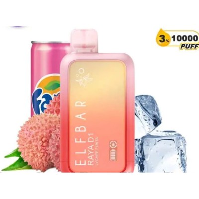 Электронная сигарета Elf Bar RAYA D1  Lychee Funta 3% 10000 затяжек