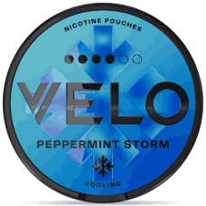 Снюс VELO Peppermint Storm 14 г 10.9 мг/г (перечная свежесть, безтабачный, тонкий)