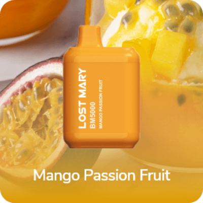 Электронная сигарета Lost Mary BM5000 Mango Passion Fruit (Манго Маракуйя) 2% 5000 затяжек