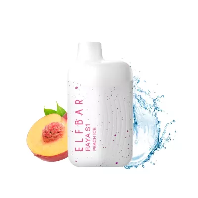 Электронная сигарета Elf Bar RAYA S1 Peach Ice (Персик Лед) 3% 15000 затяжек