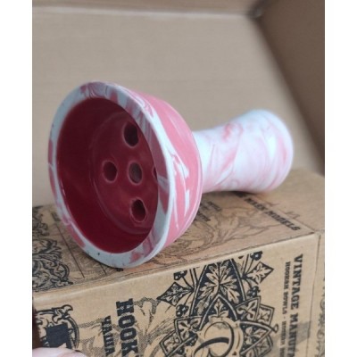 Чаша для кальяна Vintage Bowl красный мрамор